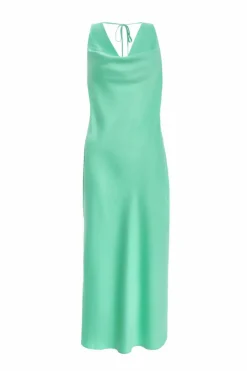 Midi Dresses*Quiz Satin Slip Midi Dress Green