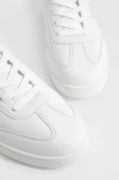 Trainers*boohoo Gum Sole Stripe Trainers white_sand