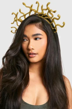 Hair Accessories*boohoo Halloween Medusa Snake Headband green