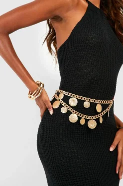 Jumper Dresses|Jumper Dresses*boohoo Halterneck Crochet Maxi Dress black