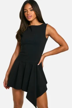 Mini Dresses|Dresses*boohoo Hanky Hem Mini Dress black