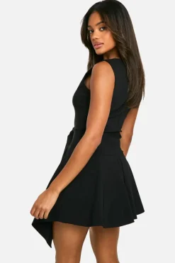 Mini Dresses|Dresses*boohoo Hanky Hem Mini Dress black