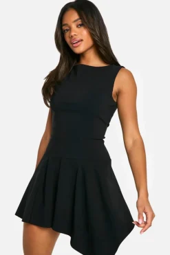 Mini Dresses|Dresses*boohoo Hanky Hem Mini Dress black