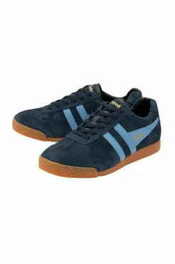 Trainers*Gola Harrier' Suede Lace-Up Trainers Navy