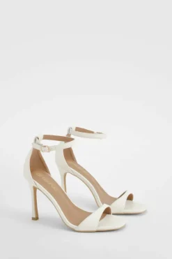 Heels*boohoo High 2 Part Barely There white