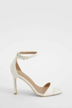 Heels*boohoo High 2 Part Barely There white