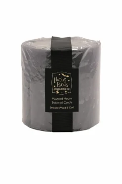 Candles & Diffusers|Candles*The Novelties Company Hocus Pocus Halloween Grey Haunted House Fragranced Pillar Candle 690g Multi