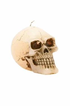 Candles & Diffusers|Candles*The Novelties Company Hocus Pocus Novelties Large Skull Candle Off White