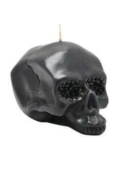 Candles & Diffusers|Candles*The Novelties Company Hocus Pocus Novelties Medium Skull Candle Black