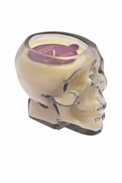 Candles & Diffusers|Candles*The Novelties Company Hocus Pocus Smoked Glass Skull Candle with Haunted House Fragrance Multi