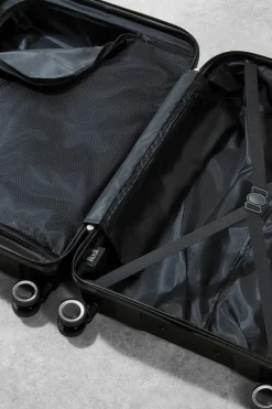 Handbags*Rock Hudson 8 Wheel Hardshell Suitcase 3pc Set Black