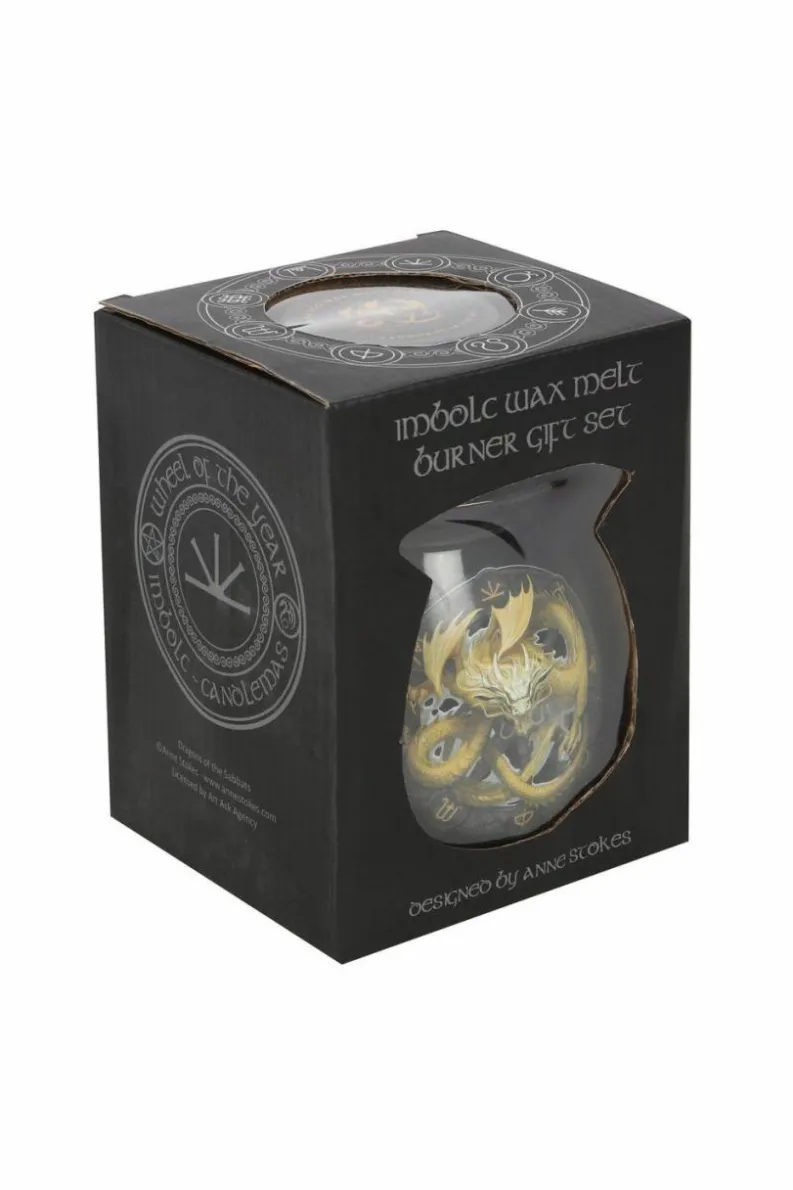 Candles & Diffusers|Candles*Anne Stokes Imbolc Wax Melt Burner Set Black