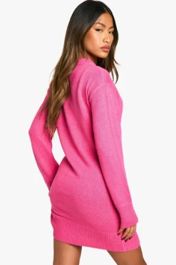 Jumper Dresses|Jumper Dresses*boohoo In My Festive Era Christmas Jumper Dress pink