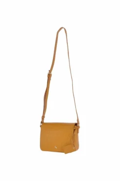 Cross-Body Bags*Ashwood Leather Intenso Gialo' Croc-Embossed Leather Crossbody Bag Mustard