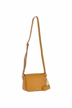 Cross-Body Bags*Ashwood Leather Intenso Gialo' Croc-Embossed Leather Crossbody Bag Mustard