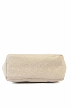 Tote Bags*Sostter Pebbled Leather Tote Shopper | BYAXY Ivory