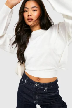 Jumpers|Jumpers & Cardigans*boohoo Tie Back Jumper ivory