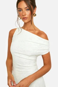 Maxi Dresses*boohoo Jacquard Floral Twist Strap Maxi Dress ivory