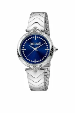 Watches*Just Cavalli JC1L238M0055 Animalier 32mm Quartz Watch Silver