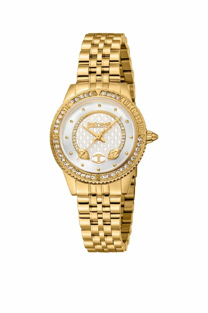 Watches*Just Cavalli JC1L275M0045 Animalier 30mm Quartz Watch Gold