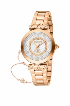 Watches*Just Cavalli JC1L257M0045 Donna Luce 32mm Quartz Watch Rose Gold