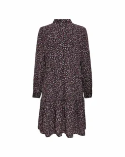Shirt Dresses*Jacqueline De Yong JF127 Floral Shirt DressTiered Midi Dress Pink
