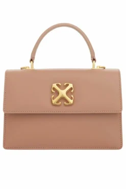 Cross-Body Bags*Off-White Jitney 1.4 Top Handle Nude Bag Beige