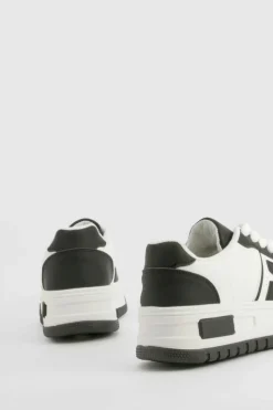 Trainers*boohoo Jumbo Lace Panelled Chunky Trainers black