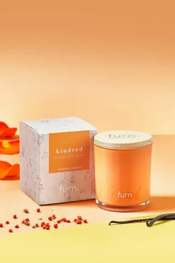 Candles & Diffusers|Candles*Furn Kindred Bergamont, Berry, Vanilla & Patchouli Scented Glass Candle Orange