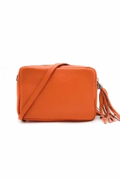 Cross-Body Bags|Handbags*Kitise Small Slim Genuine Italian Leather Tassel Crossbody Bag Beige