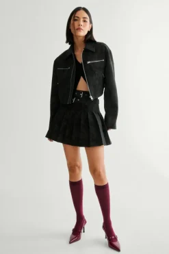 Tights & Socks|Tights & Socks*NastyGal Knee High Socks wine
