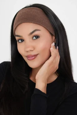Hair Accessories*My Accessories London Knitted Headband Dark Brown