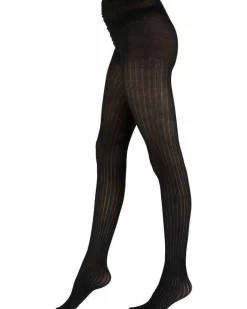 Tights & Socks|Tights & Socks*Pretty Polly Knitted Opaques Rib Tights - Black