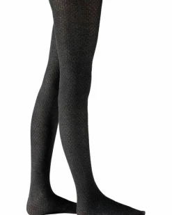 Tights & Socks|Tights & Socks*Pretty Polly Knitted Opaques Small Diamond Tights - Charcoal