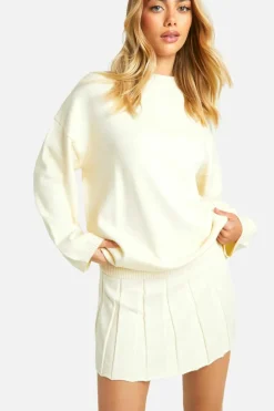 Oversized Jumpers|Jumpers*boohoo Knitted Oversized Jumper cream