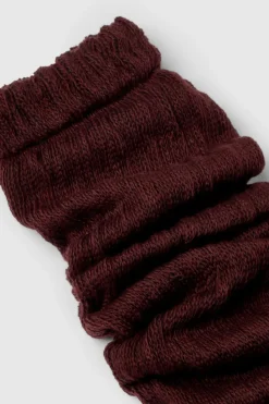 Tights & Socks|Tights & Socks*boohoo Knitted Slouchy Socks burgundy
