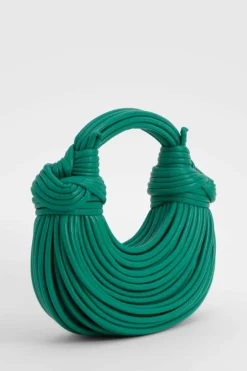 Handbags*boohoo Knot Detail Strappy Grab Bag green