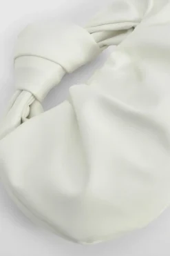 Handbags*boohoo Knot Handle Grab Bag white