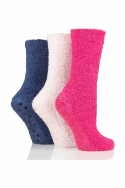 Tights & Socks|Tights & Socks*SOCKSHOP Ladies 3 Pair Super Cosy Socks Raspberry