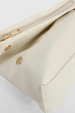 Handbags|Clutch Bags*boohoo Large Fold Over Clutch Bag white