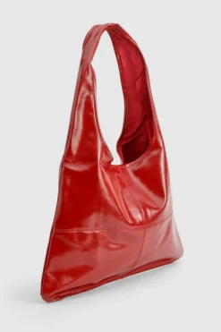 Shoulder Bags|Handbags*boohoo Leather Look Slouchy Tote Bag red