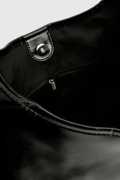 Shoulder Bags|Handbags*boohoo Leather Look Slouchy Tote Bag black