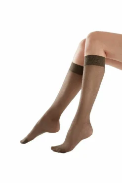 Tights & Socks|Tights & Socks*Pretty Polly Legworks 15 Denier Comfort Top Knee Highs 3 Pair Pack - Mid Grey