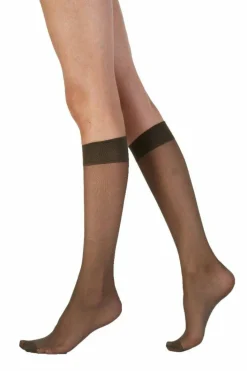 Tights & Socks|Tights & Socks*Pretty Polly Legworks 15 Denier Comfort Top Knee Highs 3 Pair Pack - Mid Grey
