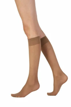 Tights & Socks|Tights & Socks*Pretty Polly Legworks 15 Denier Legworks Medium Support Knee Highs 2 Pair Pack - Nude