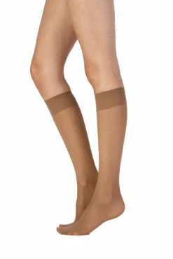 Tights & Socks|Tights & Socks*Pretty Polly Legworks 15 Denier Legworks Medium Support Knee Highs 2 Pair Pack - Nude