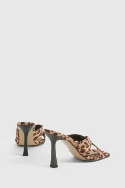 Sandals|Heels*boohoo Crossover Heeled Mules leopard