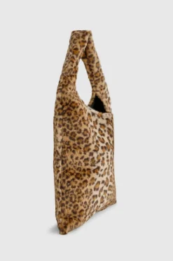 Handbags|Tote Bags*boohoo Faux Fur Tote Bag leopard