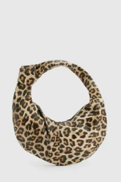 Shoulder Bags|Handbags*boohoo Knot Handle Oversized Shoulder Bag leopard