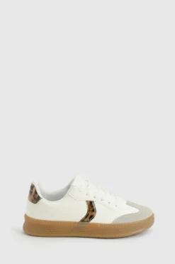 Trainers*boohoo Panel Gum Sole Trainers leopard